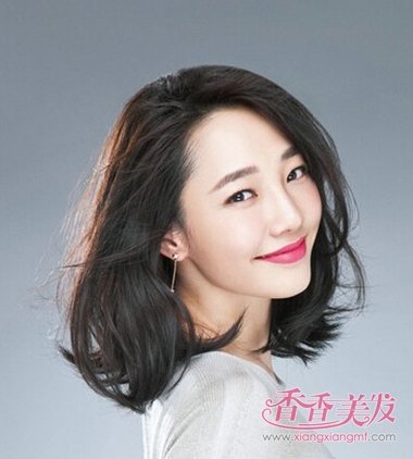 明星中长发卷发发型图片 原创卷发发型