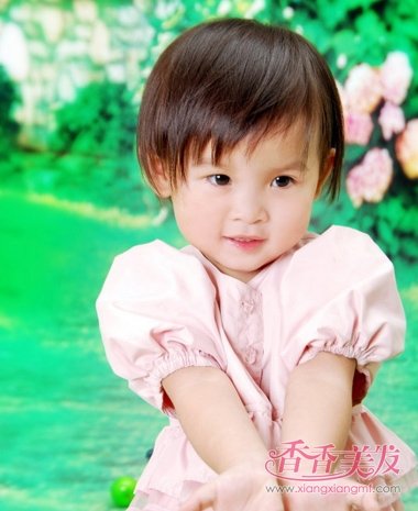 女婴儿短发型大全 韩式小女童短发发型