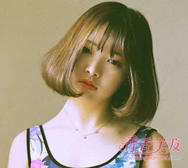 短碎发女生发型图片 韩国最近流行的短发型(4