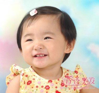 两岁女宝宝短发的发型 儿童女孩短发发型