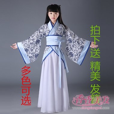 儿童古装发型梳法图解 儿童梳头发型图片辫子