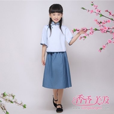 儿童古装发型梳法图解 儿童梳头发型图片辫子