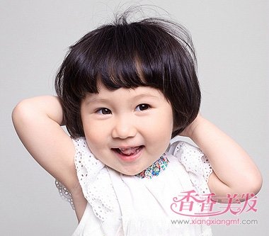 三岁小女生宝宝的发型女短发短头发发型(2)编发唯美图片