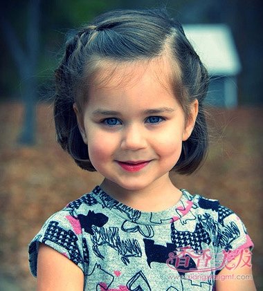 儿童扎辫子发型短发 宝宝短发扎辨发型