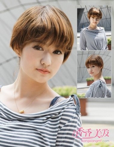 首页 发型脸型 方脸发型 小方脸适合什么样的短发 方脸女生剪短发会