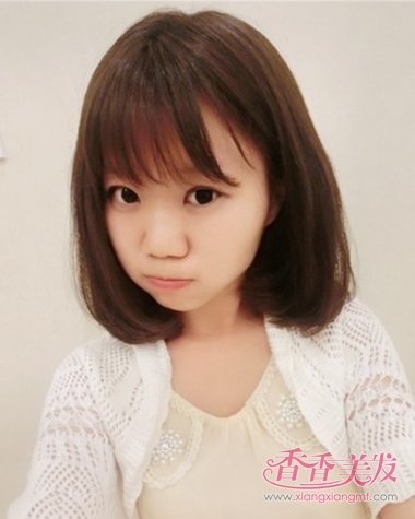 脸小适合的背影女生2017年日韩短发发短发短发头像齐锁发型图片