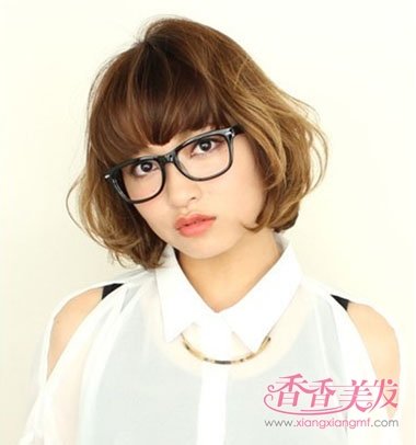 女烫短发型图片大全 女短款发型图片_香香美发