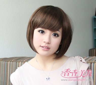 圆脸剪什么短发发型好看 韩国女生短发发型大