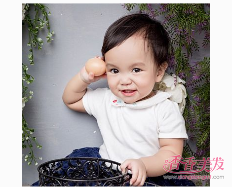 可爱女宝宝短发发型大全 1岁小宝宝短发发型(
