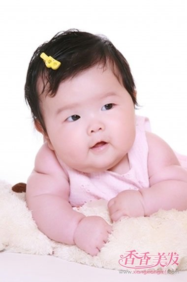 漂亮婴儿短发型 女婴儿短发发型图片(4)_香香美
