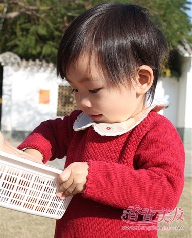 女宝宝剪什么短发型好看图 女儿童个性短发发