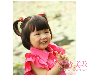 短发儿童扎头发各种发型 女童短发扎什么发型