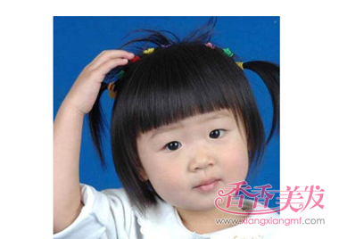 短发儿童扎头发各种发型 女童短发扎什么发型