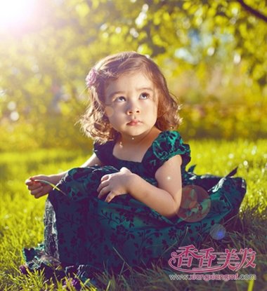 女童短发发型步骤 10岁女儿童短发发型图片_香