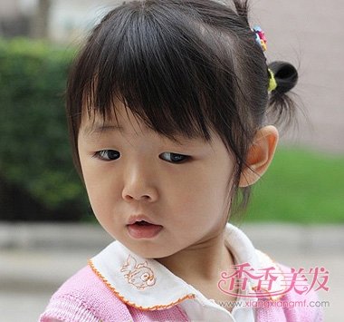 二三岁教程发型短发宝宝儿童扎短发图片江小白发型图片