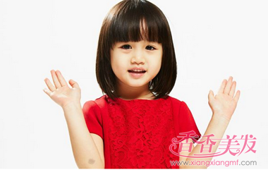 小姑娘的短发型图片 3岁女宝宝短发型(3)