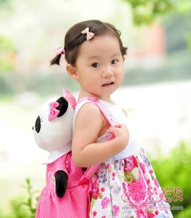 可爱短发发型扎法步骤 儿童短发辫子发型图片