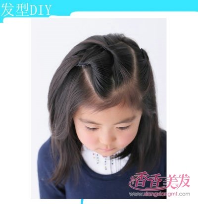 儿童梳头发简单发型步骤 儿童短发梳头发型即