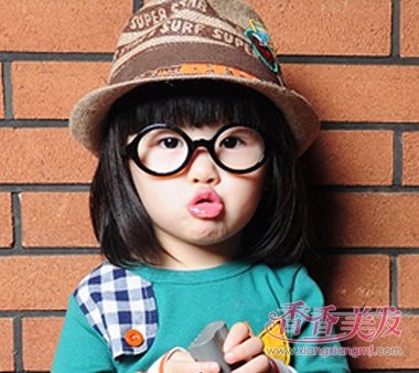 三岁女童短发发型 3岁女孩短发发型图片(3)_香
