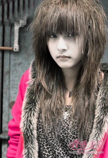 2017新发型中长发爆炸头 中长发学生头发型(2