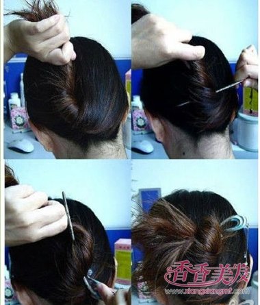 2017夏天长发简单盘发 夏季长发发簪盘发步骤