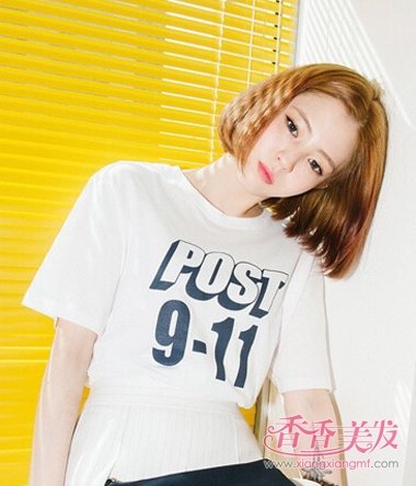 非短发短发蓬松图片非发型女生主流主流_香香日式烫发技术图片