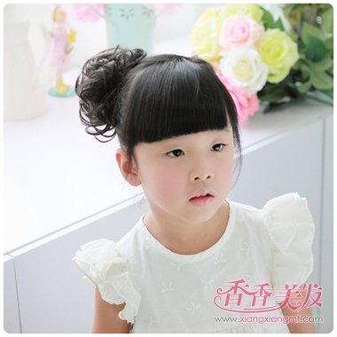 女童短发扎辫子发型 5到6岁儿童短发辫子发型