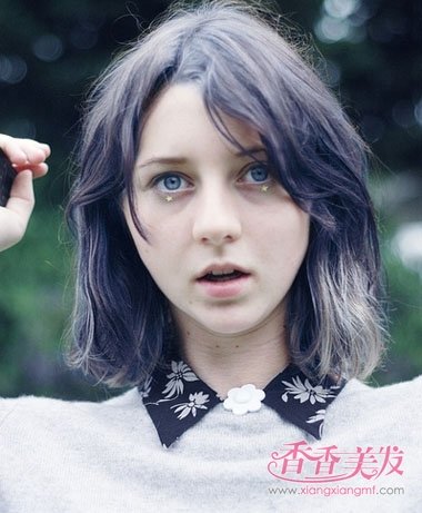 头发染色都有哪些颜色 头发染色紫色图片_香香