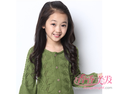 最萌的发型小孩梳长发 小女孩长发发型图片大全(3)