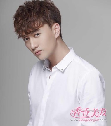 发型 男生烫发 男士小卷烫发发型图片 男生发
