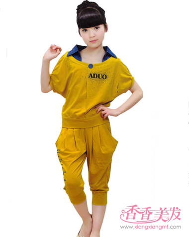 女大童生日发型 生日发型简单扎法(2)_香香美发