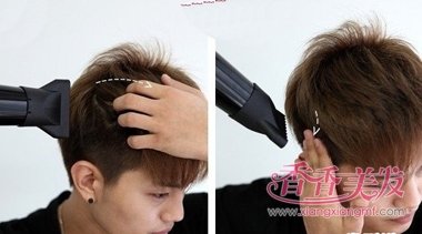 男生自己吹发型教程 男性的发型怎样吹发跟