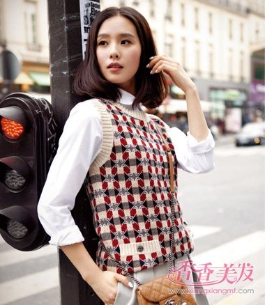 若曦有喜了? 刘诗诗齐肩卷发发型尽展人淡如菊