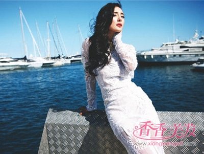 王芊予化身女星驯马师发型白裙短发谁的仙女2018韩式长发刘海造型八字图片