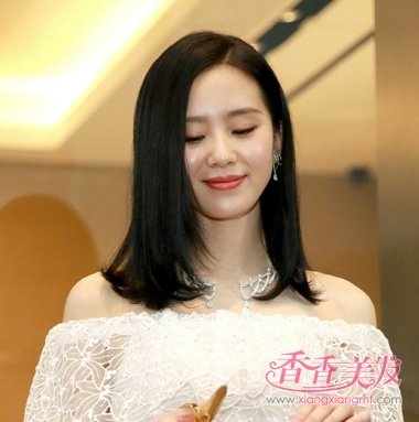 刘诗诗最新黑色短烫发好评一片 刘诗诗黑色发