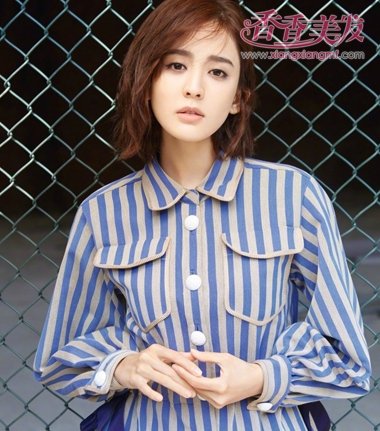 唐艺昕娜扎又撞衫 春夏条纹服最配哪款发型(4