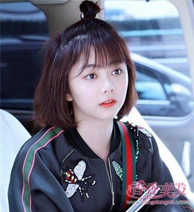 半长不短的头发这样扎 美美出门这些扎发都不错