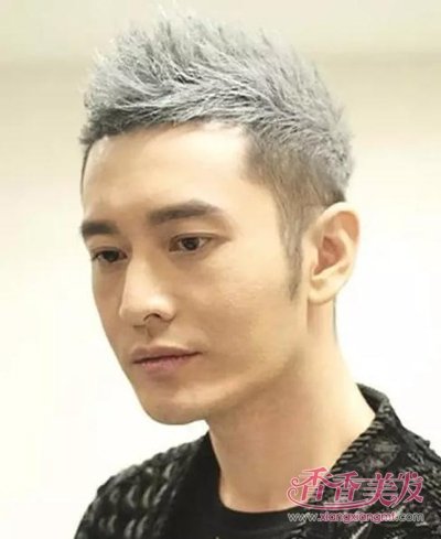 黄晓明子弹头 短发发型