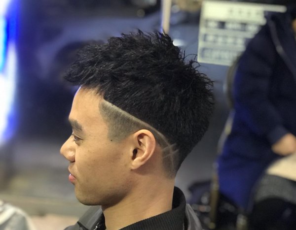 男士短发黑人 烫发型