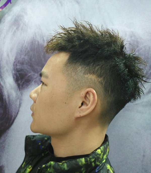 男生锡纸烫 短发发型