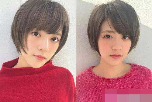 女学生精剪短发发型图片 清新显调皮的女生短头发造型
