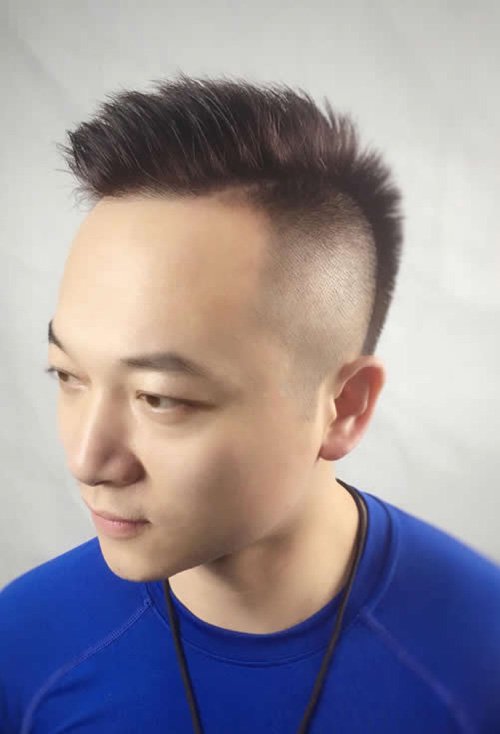 男生短头发无 刘海时尚发型