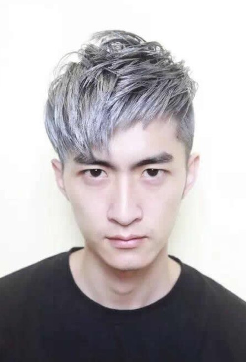 发型 男生短发 男生剃出的桃花短发造型 英俊超有魄力的男生短头发