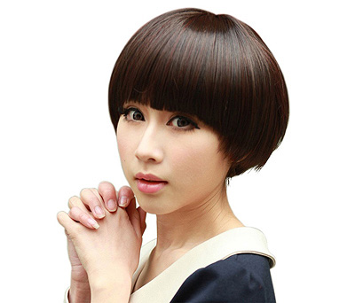 女生清爽蘑菇头发型图片 可爱动人尽显个性(6