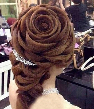 盘头发的方法图解-如何编头发-扎头发的技巧-梳