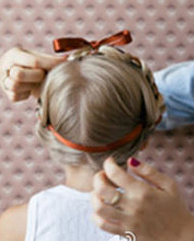 发型diy-如何diy发型-韩国发型diy-直发盘发齐刘