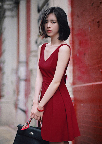 中长发梨花头-短发梨花头-梨花头适合什么脸型颜色-梨花头怎么扎怎么打理怎么烫剪-梨花烫图片-梨花头假发