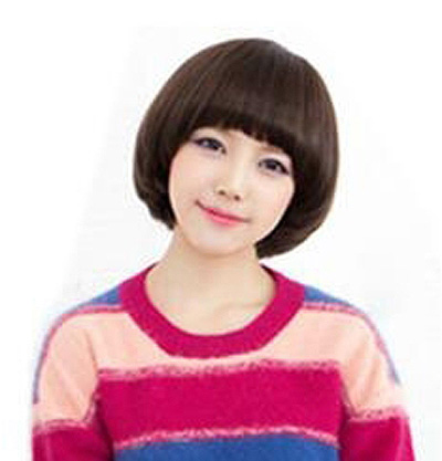 圆脸发型-大圆脸适合的发型-圆脸短发发型图片