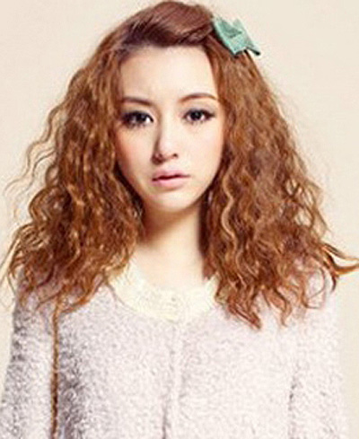 女生发型-女生短发发型-女生卷发发型图片-韩国