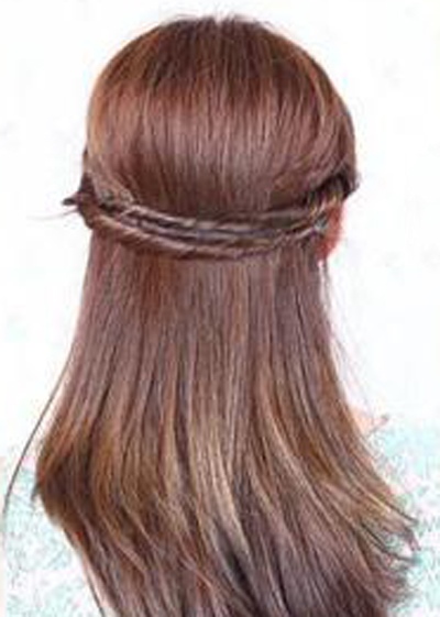 发型diy-如何diy发型-韩国发型diy-直发盘发齐刘